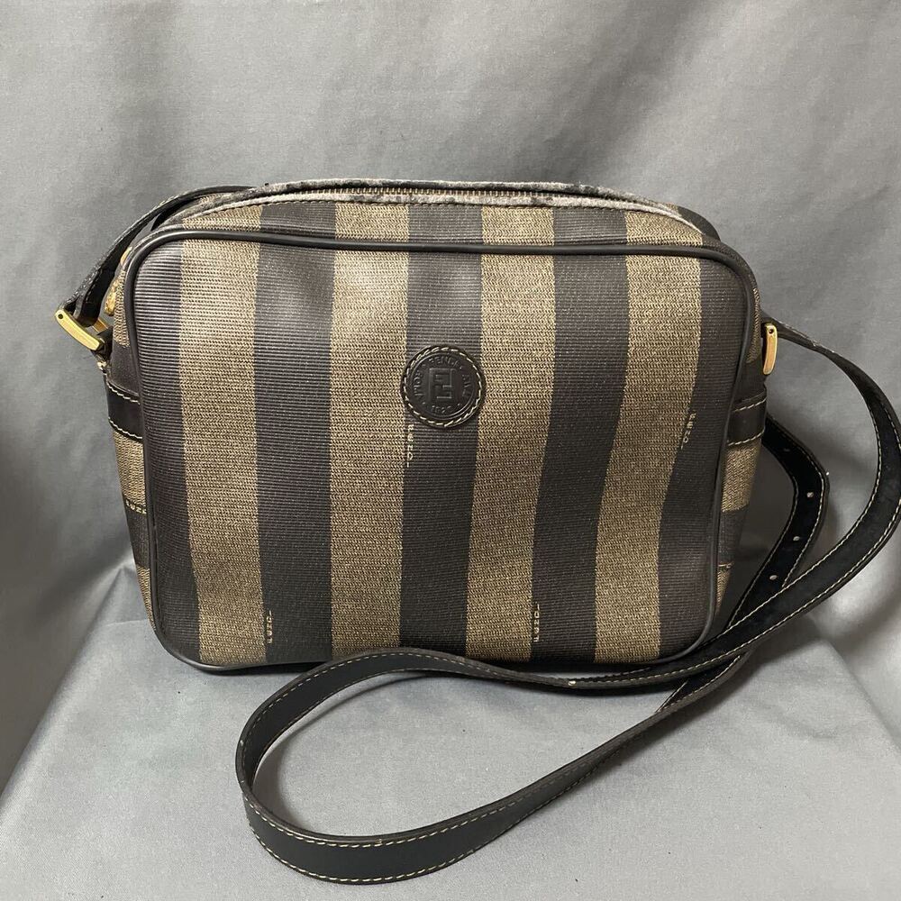 FENDI Pecan Shoulder Bag Leather